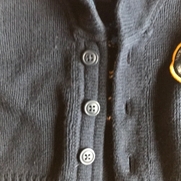 Navy Gap Ship Cardigan Sweater - Picture 5 of 9